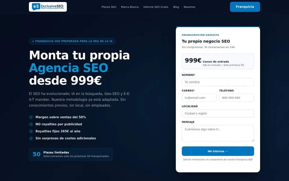 Captura de ExclusiveSEO