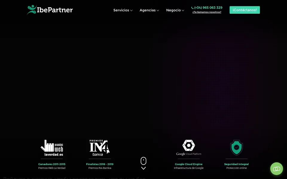 Portada con los reconocimientos de la agencia
