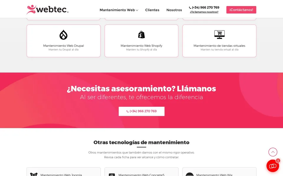 Tecnologías y asesoramiento