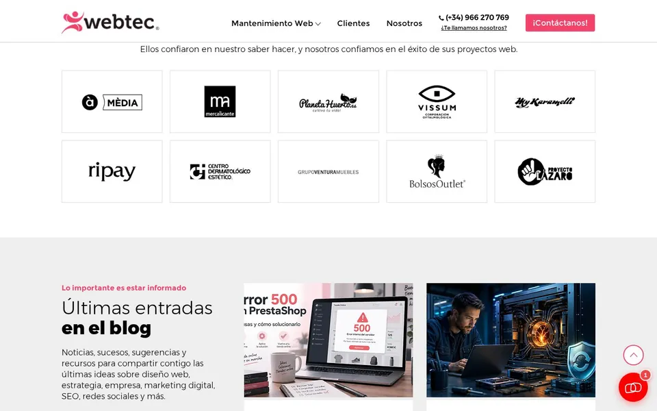 Clientes y blog