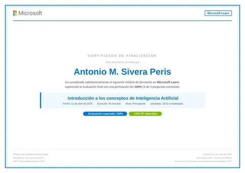 Diploma Fundamentos de Inteligencia Artificial