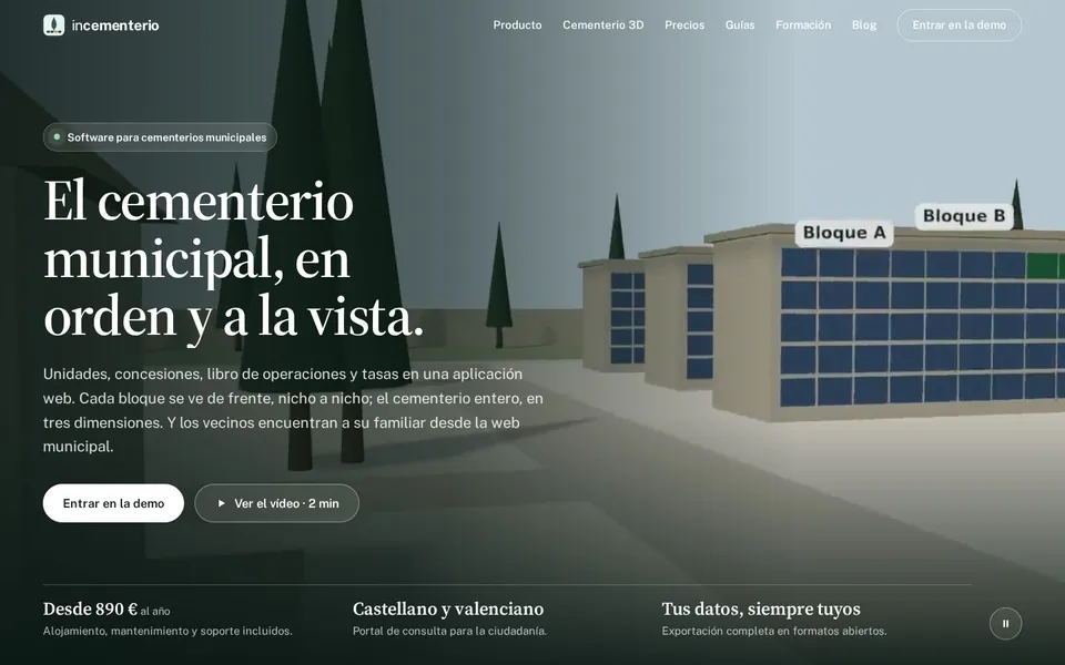 Portada: el cementerio municipal, en orden y a la vista