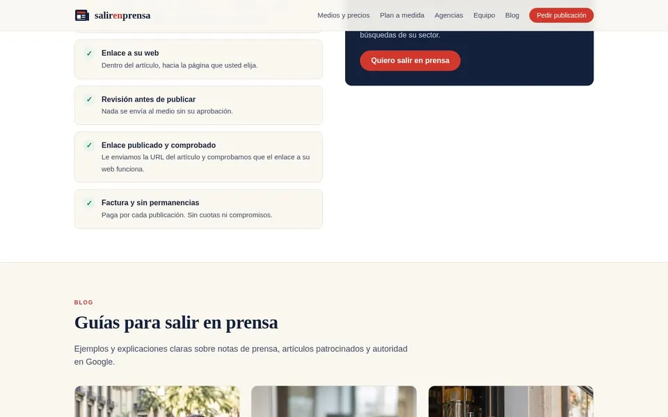 Qué incluye cada publicación y guías del blog