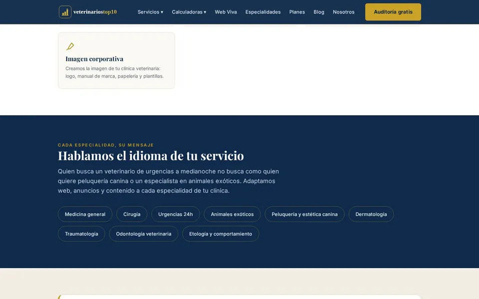 Mensajes adaptados a cada especialidad